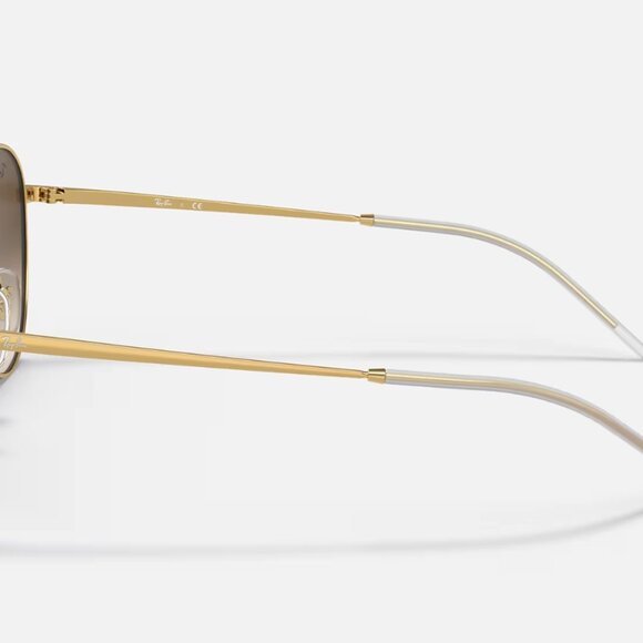 Ray Ban RB3589 Aviator Style Brown Gradient Polished Brown On Gold main image 6